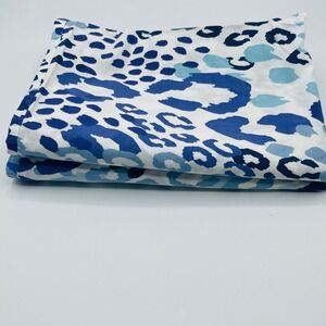PBteen 2 Blue Leopard Animal Print Standard Pillowcase White Blue PB Teen